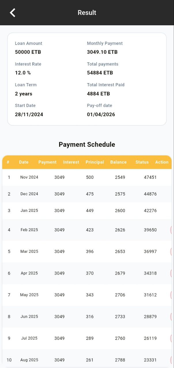 Member app — A calculator that shows its work